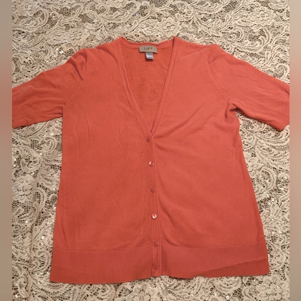 LOFT/women’s as peach sweater, S